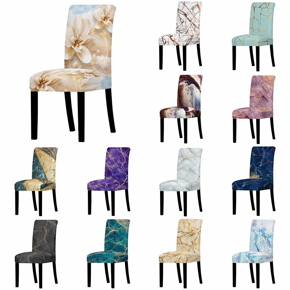 Elastic stool covers in different patterns 5